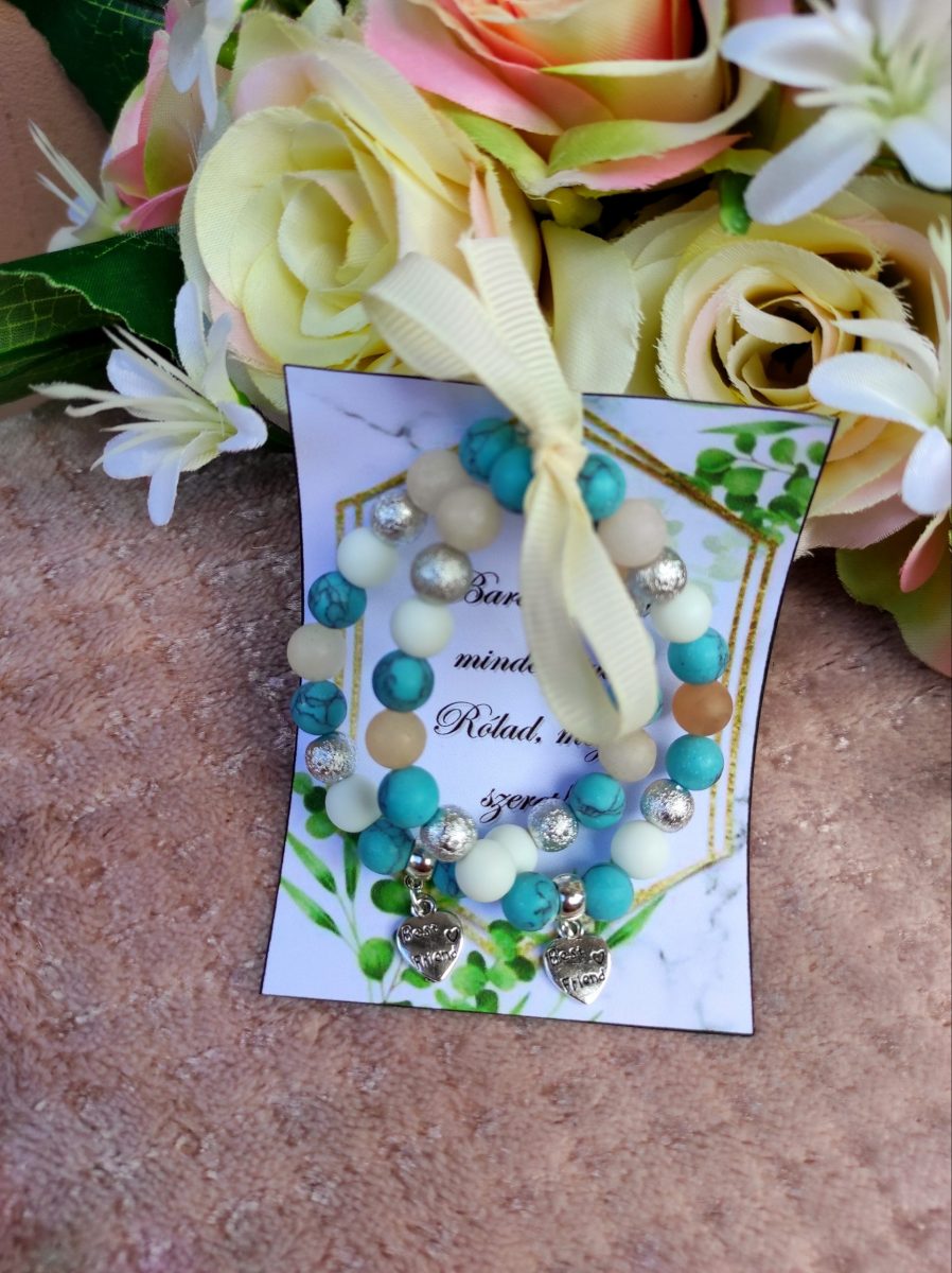 Barátság karkötő türkiz